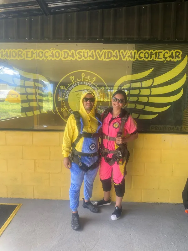 Salto livre no Rio de Janeiro