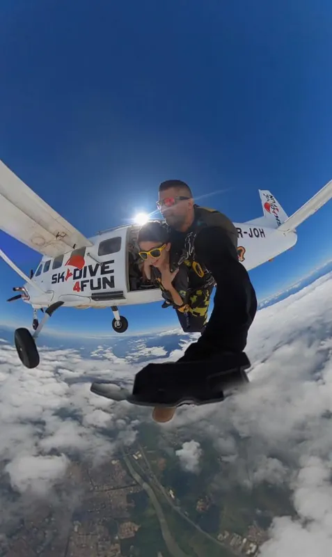 Salto skydive no Rio de Janeiro